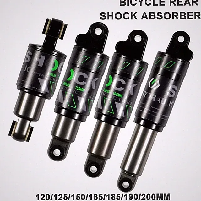 125 150 165 185 190 200mm Oil Spring Suspension Rear Shock for MTB Folding Ebike