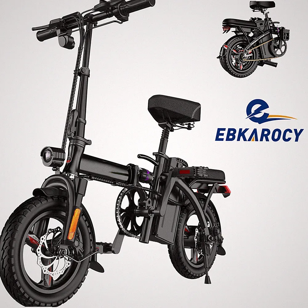 14" Folding Electric Bike for Adults Teens, 400W 48V/15AH, Commuter City