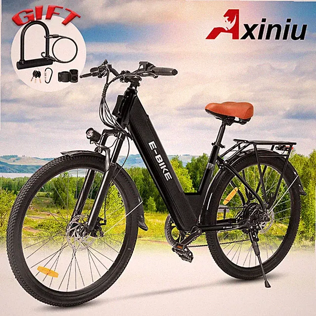2024 750W Ebike 26" 36V Electric Bike Bicycle 25Mph Commuter Tire Mountain Bikes