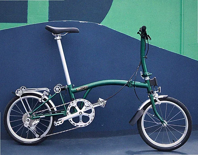 3Sixty G7 16 inch 349 post green three fold ultra light bicycle