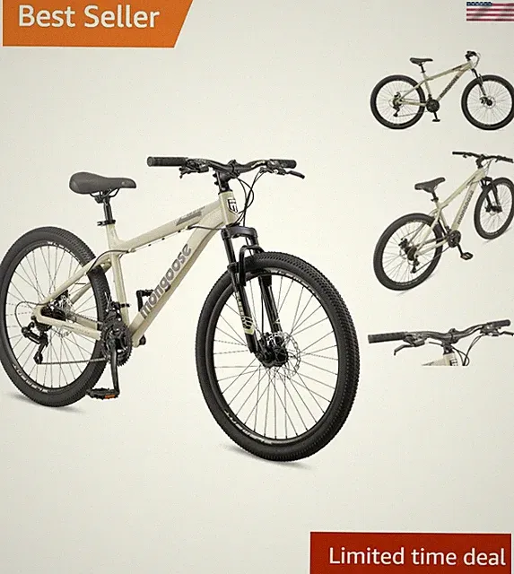 Durable Grafton Mountain Bike - Lightweight Aluminum, 21 Speed, Knobby Tires