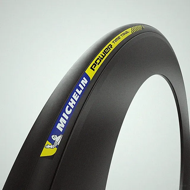 Power Time Trial Tire - 700x25mm Clincher Folding Bike Tire with Race2 Compou...