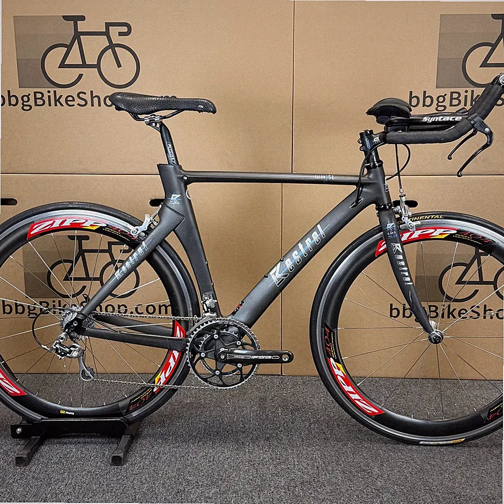 Used Kestrel Talon SL, Campagnolo Chorus, Zipp 404, Carbon Triathlon Bike, 52cm